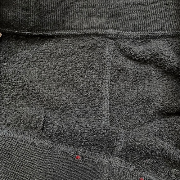 Studded Hot Shorts Size XS Black Pink Sweatpants Booty Pants Whimsygoth Upcycled - Picture 9 of 9